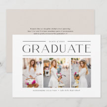 Black Modern Typografy Three Foto Abschluss