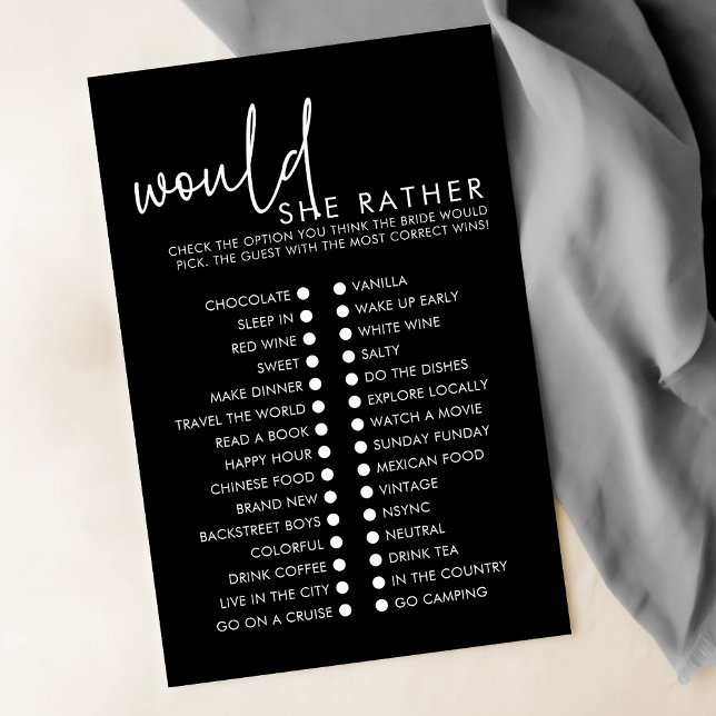 Black Modern würde sie eher Brautparty spielen (Von Creator hochgeladen)