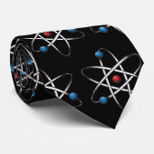 Black Molecule Atom Scientist Lehrerin Wissenschaf Krawatte (Gerollt)