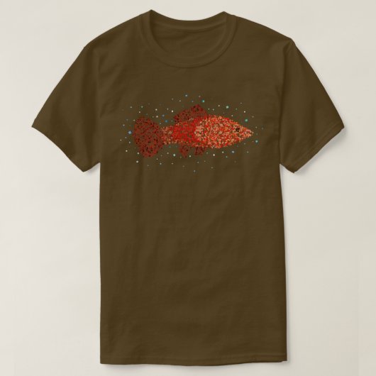 Black Molly Ornamental Fish Aquarium Geschenk T-Shirt (Design vorne)