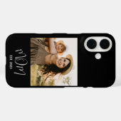 Black Mom Established Script Photo Case-Mate iPhone Hülle (Rückseite (Horizontal))