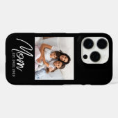 Black Mom Established Script Photo Case-Mate  iPhone Hülle (Rückseite (Horizontal))