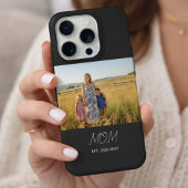 Black Mom Established Script Photo Case-Mate iPhone Hülle