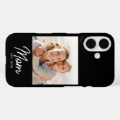 Black Mom Established Script Photo  Case-Mate iPhone Hülle (Rückseite (Horizontal))