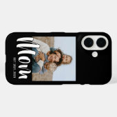 Black Mom Established Script Photo Case-Mate iPhone Hülle (Rückseite (Horizontal))