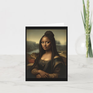 Black Mona Lisa African American Black History Mon Karte