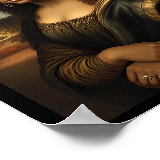 Black Mona Lisa African American Black History Mon Poster (Ecke)