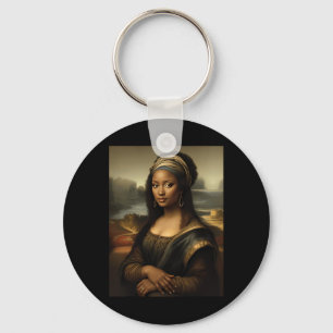 Black Mona Lisa African American Black History Mon Schlüsselanhänger