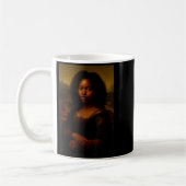 Black Mona Lisa Afro African Melanin Black History Kaffeetasse (Links)