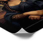 Black Mona Lisa Black History African Queen Poster (Ecke)