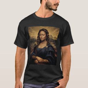 Black Mona Lisa Black History African Queen T-Shirt