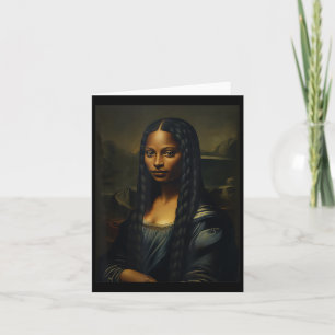 Black Mona Lisa Black History Month Afrikanische F Karte