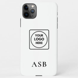 Black Monogram Custom Logo Photo iphone case 11Pro Max Hülle