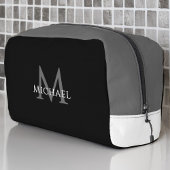 Black Monogram – Groomsman Golf Weekend Travel Waschbeutel