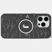 Black Monogram J Math Geek Algebra Case-Mate iPhone Hülle (Rückseite (Horizontal))