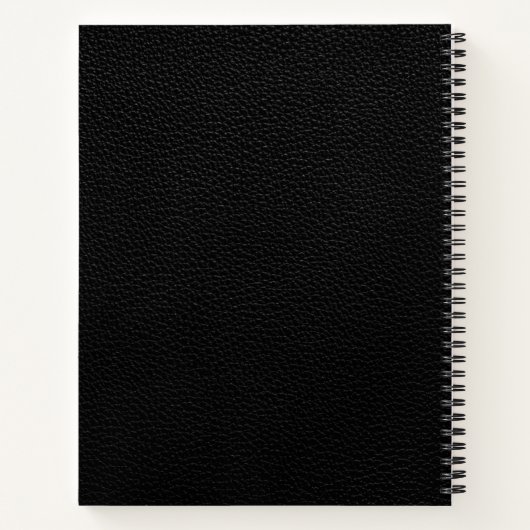 Black Monogram Lawyer Notebook Notizblock (Rückseite)