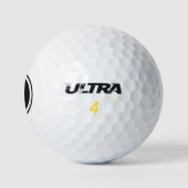 Black Monogram Personalisierte Golfbälle (Logo)