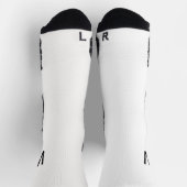 Black Monogram White Socks Socken (Oben)