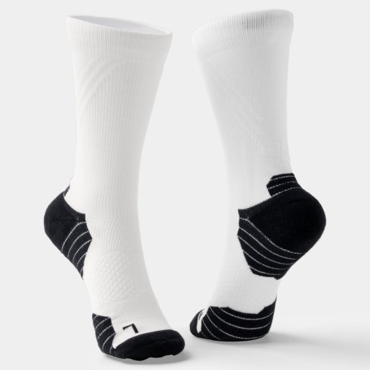 Black Monogram White Socks Socken (Gewinkelt)