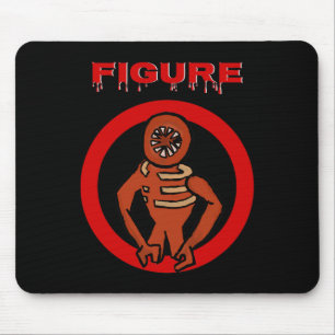 Black Monster Horror Game Dos Halloween Custome Mousepad