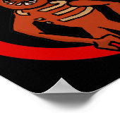 Black Monster Horror Game Dos Halloween Custome Poster (Ecke)
