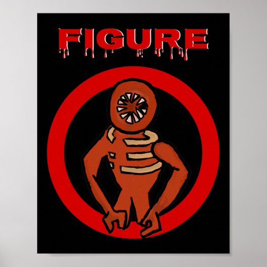 Black Monster Horror Game Dos Halloween Custome Poster (Vorne)