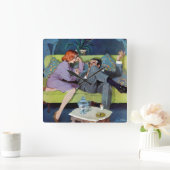 Black Montes letzte Raid Quadratische Wanduhr (Zuhause)