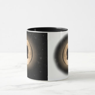 Black Moon Horse 2-seitiger Becher Tasse