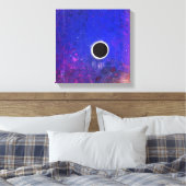 Black Moon Night - Moody Canvas Print Leinwanddruck (Insitu (Schlafzimmer))