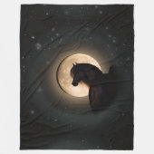 Black Moon Shine Horse Blanket Fleecedecke (Vorderseite)