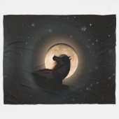 Black Moon Shine Pferdedecke Fleecedecke (Vorderseite (Horizontal))
