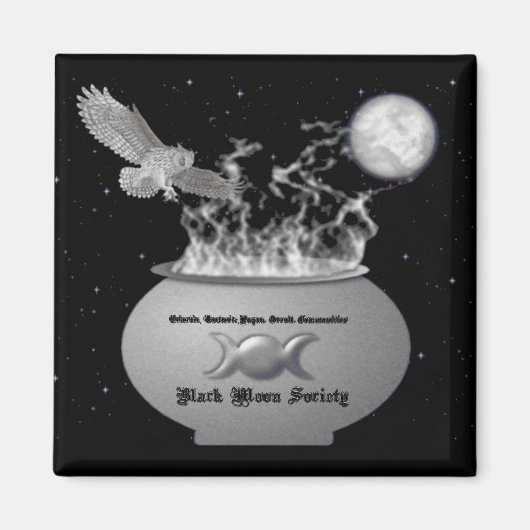 Black Moon Society Magnet (Vorne)