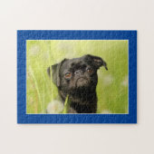 Black Mops Dog Jigsaw Puzzle (Horizontal)