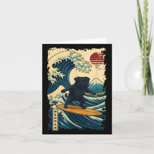 Black Mops Japanisch Kanagawa Wave Surfen Japan Ma Karte