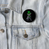 Black Mops Patricks Day Hat Funny St Patricks Day Button (Beispiel)