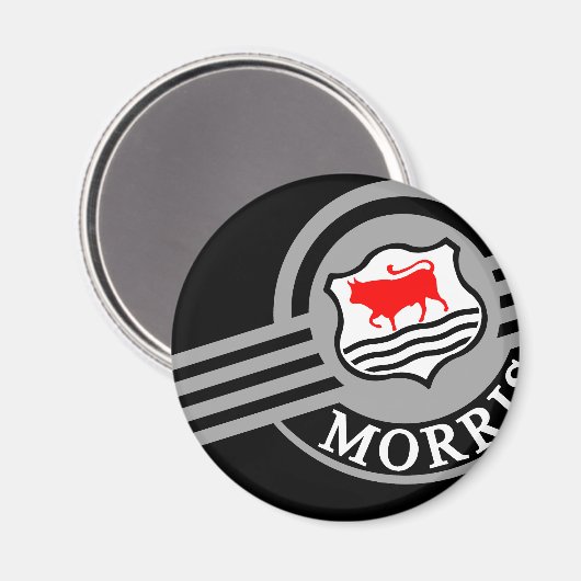 Black Morris Minor Kühlschrank Magnet (Vorderseite/Rückseite)