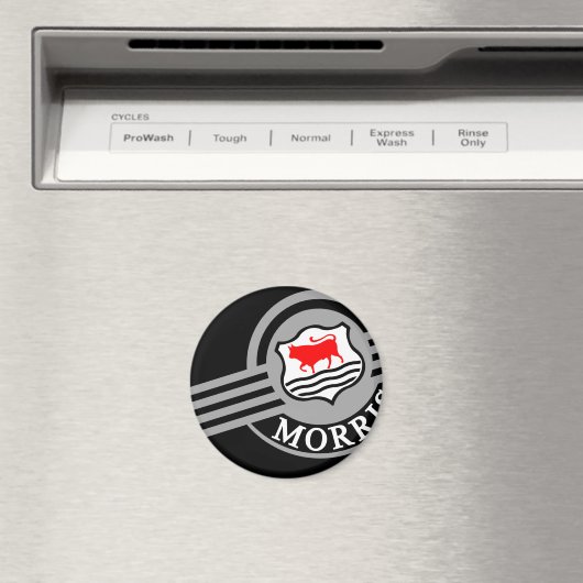 Black Morris Minor Kühlschrank Magnet (In Situ (Geschirrspüler))