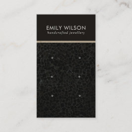 BLACK MOSAIC TEXTURE 3 STUDIERUNGSKARTE VISITENKARTE