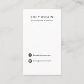 BLACK MOSAIC TEXTURE HAIR CLIP DISPLAY CARD VISITENKARTE (Rückseite)