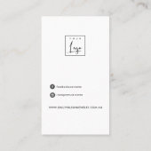 BLACK MOSAIC TEXTURE HAIR CLIP DISPLAY CARD VISITENKARTE (Rückseite)