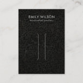 BLACK MOSAIC TEXTURE HAIR CLIP DISPLAY CARD VISITENKARTE (Vorderseite)