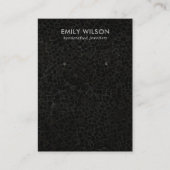 BLACK MOSAIC TEXTURE STUDIERT EARRING DISPLAY CARD VISITENKARTE (Vorderseite)