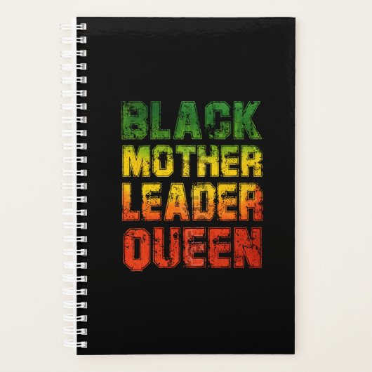 Black Mother Leader Queen Black History Monte Planer (Vorderseite)