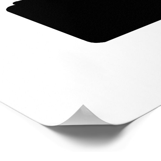 Black motorcycle for walls poster (Ecke)