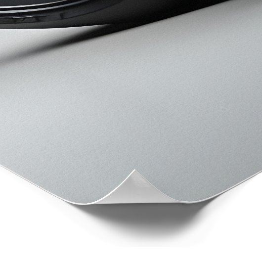 Black Motorcycle Poster (Ecke)