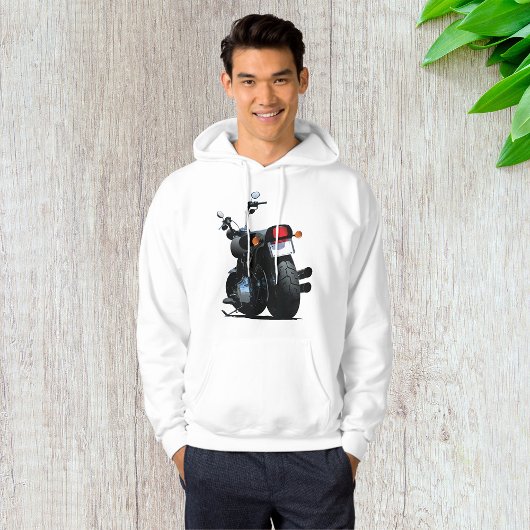 Black Motorrad Mens Hoodie