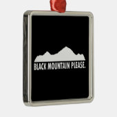 Black Mountain New Hampshire Bitte Ornament Aus Metall (Rechts)