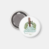 Black Mountain New Hampshire Ski Logo. Magnet (Vorderseite/Rückseite)