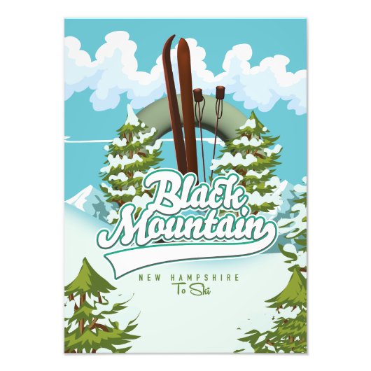 Black Mountain New Hampshire Ski Poster (Vorne)