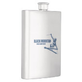 Black Mountain New Hampshire Skier Flachmann (Rechts)